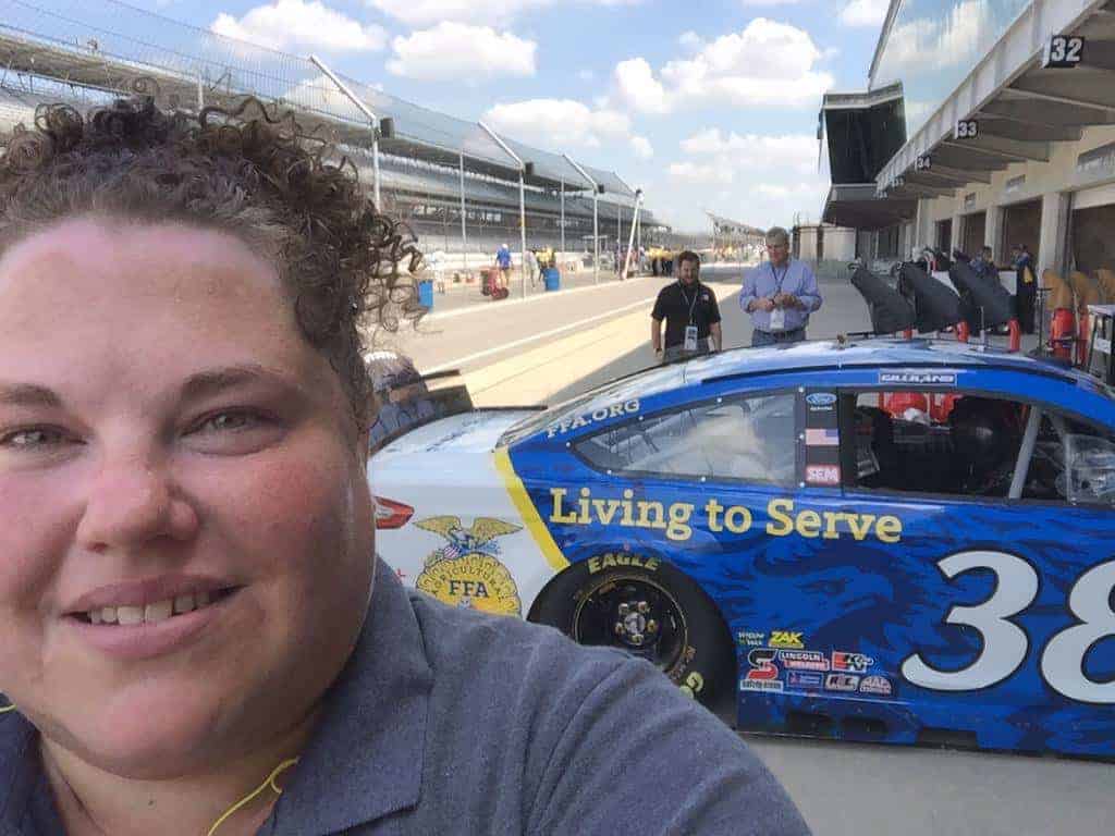 Stefonie Sebastian photo with Living To Serve NASCAR